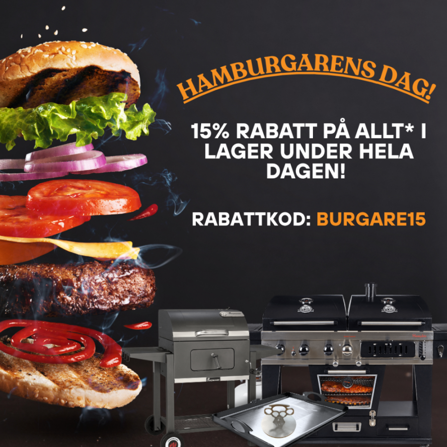 Grillens dag - 10% rabatt på allt i lager