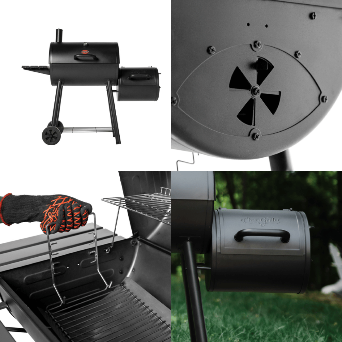 Char‑Griller Smokin’ Pro Offset Smoker & Grill