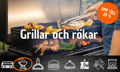 Bild grillar och rökar
